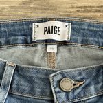 Paige Verdugo Ankle Skinny Jeans Size 31 Medium Wash Distressed Knees Photo 3