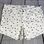 Torrid NWT Size 14 White Shorts with Strawberry and Cherry Print Photo 0