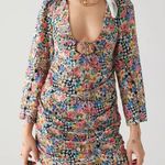For Love & Lemons  June Bell Sleeve Mini Dress Size Medium Floral fairy Photo 0