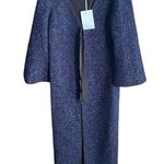 Hill House The Lou Lou Duster Jacket Midnight Tweed Photo 0
