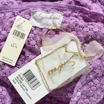 SUNDRESS Helene Crochet Sequins Kaftan, Lavender, XS/S Purple Photo 11