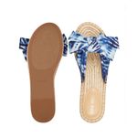 Nine West  Slide Sandals Espadrille Blue Tie Dye Blanche Size 10M New in Box Photo 0