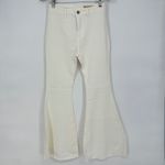 Wish List Jeans White Flare Leg High Waist Denim Pants Size M Photo 1