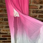 Missguided NWT Flawed  Pink Cream Ombre Pleated Maxi Skirt Women's Size US 4 Photo 3