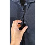 Threads 4 Thought Thought Black Corduroy Button Front Long Sleeve Shirt Dress Size 14 Sustainable Photo 7