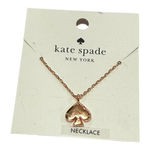 Kate Spade  "Everyday Spade" Pendant Necklace, Rose Gold Tone NWT Photo 0