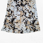 Anne Klein  Khaki Multi Floral Ruffle Sleeve Workwear Shift Dress Size 2 NWT Photo 2