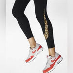 Nike  Sportswear Women’s Size Small Black Animal Print Logo‎ Leggings Photo 4
