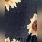 SO  Black Sunflower Print Romper Women's Sz Small Photo 5