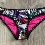 Dolce Vita Colorful Tropical Bikini Bottom cinched back Small NWOT Pink Photo 0