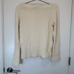 Ann Taylor Cream Sweater with Button Accents Photo 5