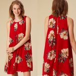 Altar'd State Altar’d State Red Floral Paavo Dress S… Photo 1