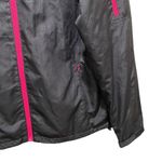 New Balance  Hidden Floral Water Resistant Windbreaker Jacket Black Size Large Photo 4