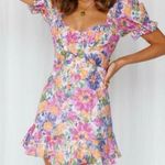 Hello Molly  Womens Cottagecore Boho Open Back Floral Spring Katie Mini Dress M Photo 2