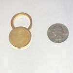 Gold Tone Round Vintage Keychain Key Holder Photo 3
