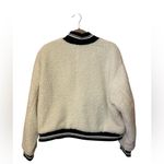 Avec Les Filles NWT  Sherpa Fleece Varsity Bomber Jacket Size 2XL Photo 6