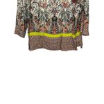 Ivy Jane Women Top Paisley 3/4 Sleeve Boho Peasant Tunic Shirt Multicolor Small Photo 8