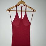 Free People  Intimately T-Back Crochet Lace Hem Linen Blend Maxi Slip Dress Small Photo 2