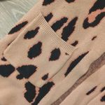Fashion Cheetah Print Open Cardigan Size Medium Tan Photo 2