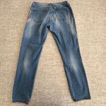 Women's Cali 1850 Size 5 Blue Denim High Rise Stretch Jeans Floral Pattern Photo 8