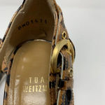 Stuart Weitzman Cheetah Peep Toe Buckle Heels Photo 7