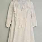 Anthropologie  Thames White Eyelet Boho Romantic Mini Dress Photo 1