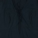 Torrid  Black Midi Jersey Tie-Front 3X Plus Size Knee Length 3/4 Sleeve V-Neck Photo 4