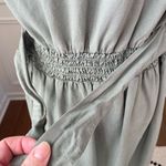 Anthropologie  Cloth & Stone Live Tie Waist Moss Green Mini Dress M Photo 7