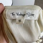 Free People The‎ Vintage Shop Dress Yellow Floral Tie Front Mini Wrap Dress Open Back Small Photo 10