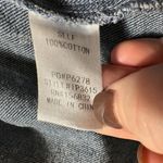 Macaron 100% Cotton Oversized Button Up Denim Jacket Sz Small Blue Photo 4