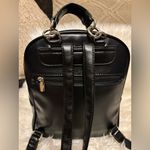 💛💚DAVID JONES PARIS Black Leather 🎒 BACKPACK.💛💚 Black Photo 7