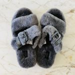 UGG  AUSTRALIA Grey Fuzz Yeah Slide Slippers - US 7 Photo 6