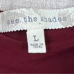 See The Shades Large Jr’s Burgundy Cropped Long Sleeve Scrunched Top Size undefined Photo 3