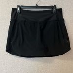 Athleta Run With It Skort Women's Sz M Black Stretch Workouts Athleisure Sporty Photo 1