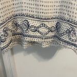Anthropologie Maeve Navy and white Boho Blouse Photo 5