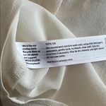 Eileen Fisher Silk Sleeveless Blouse Ivory Button Down Size Medium Photo 6