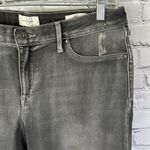 Jessica Simpson Kiss Me Super Skinny Gray Charcoal Denim Jeans Distressed sz 31 Photo 12