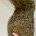 Urban Outfitters  Brown Fuzzy V-Neck Sweater Long Sleeve Soft Knit Sz S Photo 4