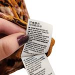 American Eagle  Orange Floral Flare Sleeves Tie Front Crop Top Blouse Medium Photo 7