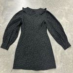 Moodie Collared Dress Black Textured Mini Long Sleeved Mallgoth Edgy Women Small Photo 5