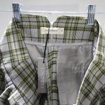 YARGICI Green Plaid Wide Leg Trouser Size 12 NWT Photo 6