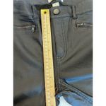 Calvin Klein Moto Women’s Skinny Pants Size 4 Black Mid Rise Faux Leather Goth Photo 8