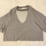 Urban Outfitters cropped sweater top Gray Size XL Photo 0
