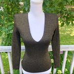 ALC Frank NWT A.L.C Metallic Santos Top Small Photo 3