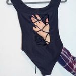 Blue Life  Swim Black off the Shoulder Swimsuit NWOT Size Medium Black One-Piece Photo 5