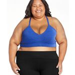 Time & Tru Nwt Women's Ruched Side Bikini Swimsuits blue size 3X bathing suit Photo 2