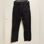 Reformation  The Cynthia Belted High Rise Straight Leg Jeans in Off-black Size 28 Photo 3