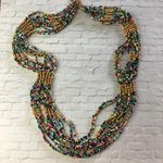 Vintage Seed Bead Statement Necklace Photo 4