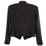 W By Worth  Wool Silk Blend Ruffle Stripe Blazer Jacket Photo 2