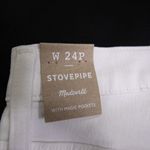 Madewell  Stovepipe Jeans in Pure White‎ Photo 8